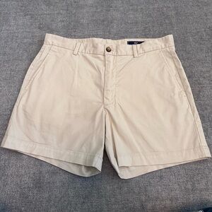 Vineyard Vines 5” Stone Flat Front Cotton Shorts Men’s 34